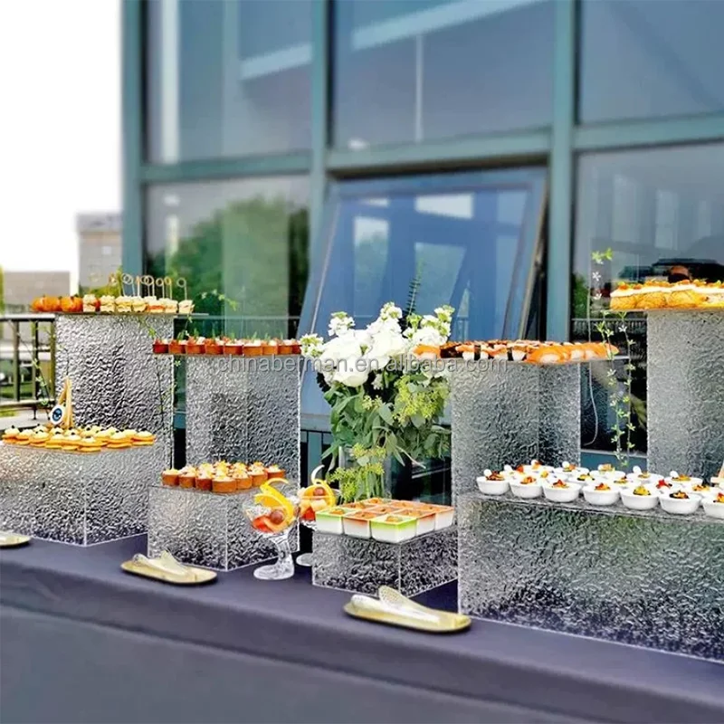 Display Risers Set - Düğün Etkinliği için Dekorasyon: 7 Parçalı