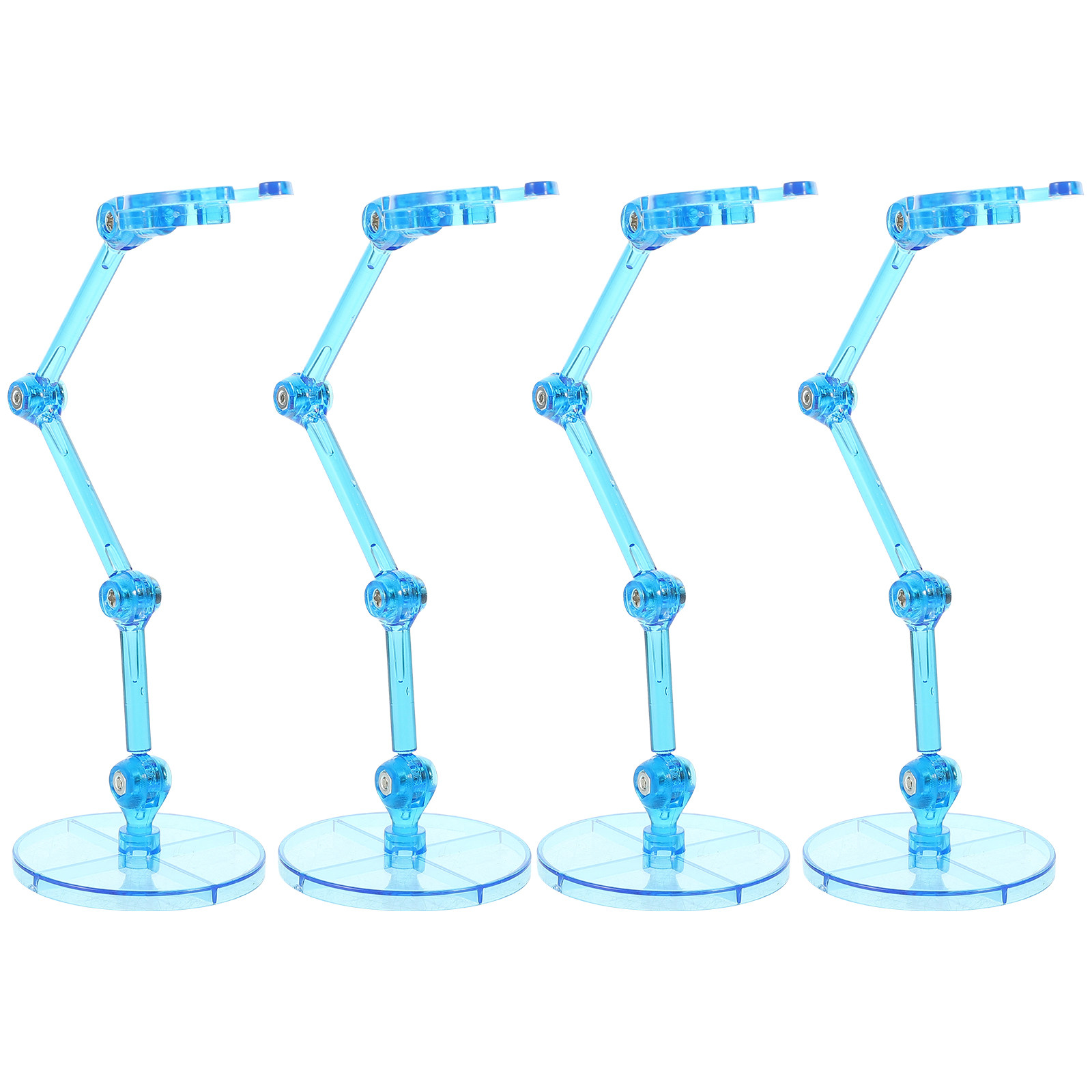 Action Figure Stand - 4 Adet Yüksek Kaliteli Plastik Figür