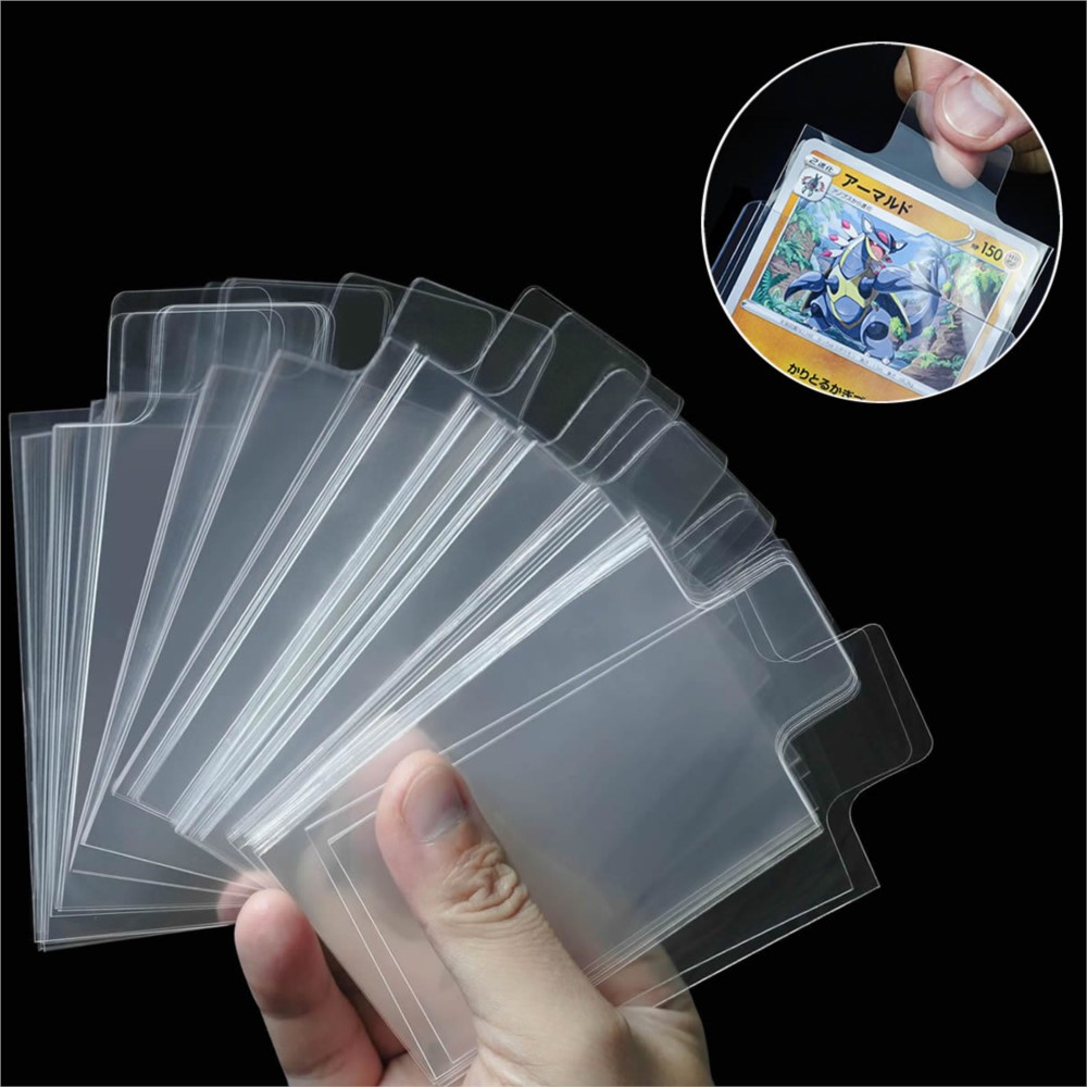 Card Penny Sleeve - 100-500 Adet Şeffaf, Kenarları Yükseltilmiş, Etiketli