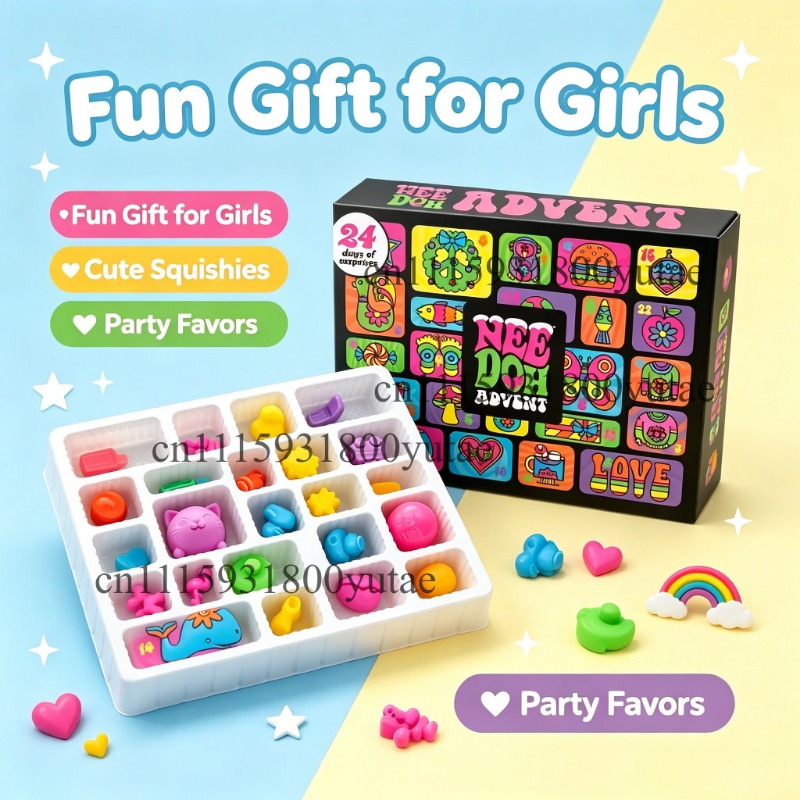 Fidget Cube Original - Noel Advent Takvimi, Sürpriz Kutu, Needoh