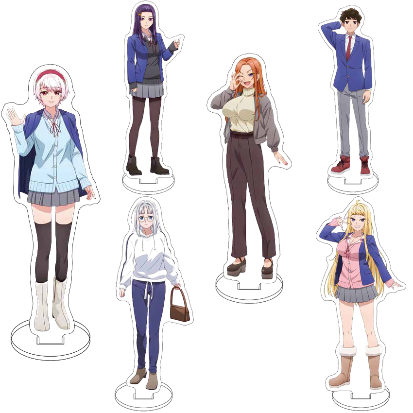 Figma Stand Set - 16 cm Akrilik Figür Standı, Anime,