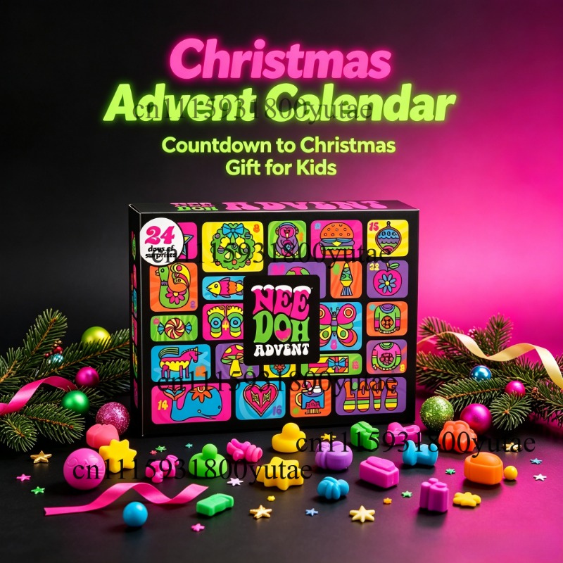 Fidget Cube Original - Noel Advent Takvimi, Sürpriz Kutu, Needoh