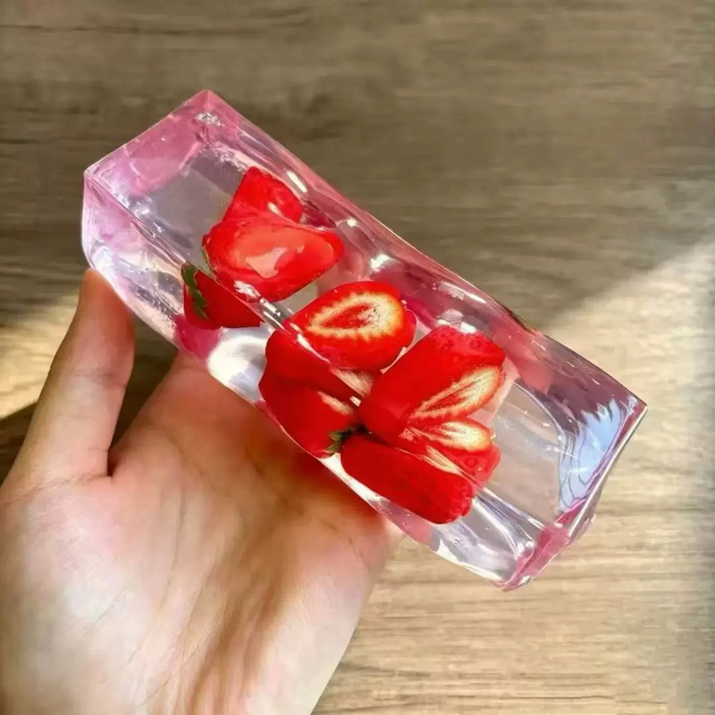 Kawaii Şeffaf Meyve Buz Küpü Ş - Fidget Cube Original incelemesi ve fiyatı